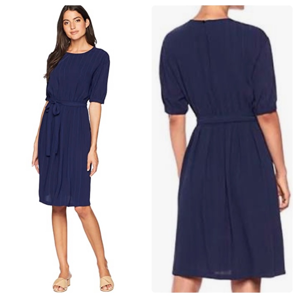 Anne Klein Women's Knee Length Dress Eclipse, SIZE  16 Navy Blue